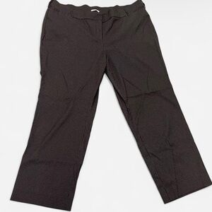 Lane Bryant Black Pinstripe Straight Leg Pants